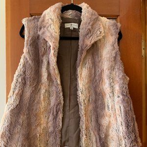 Tan Faux Fur Vest